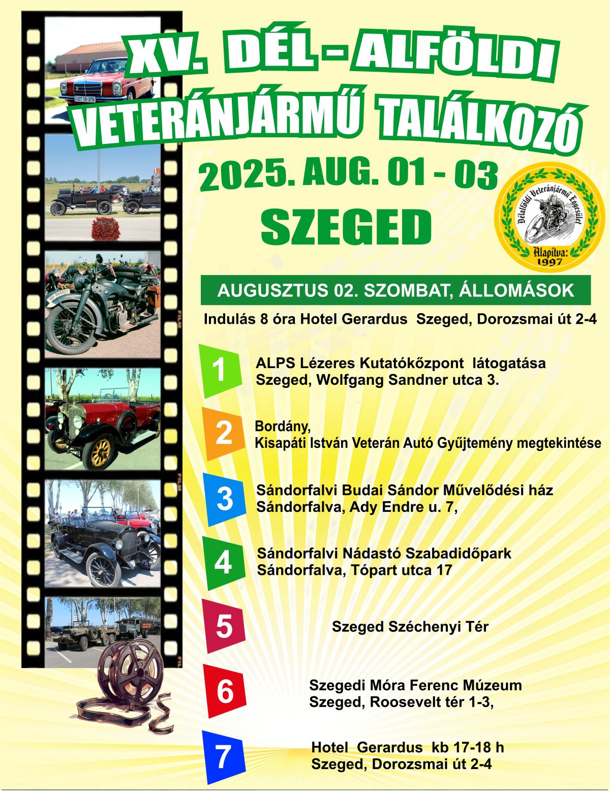 XV. DÉL-ALFÖLDI VETERÁNJÁRMŰ TALÁLKOZÓ